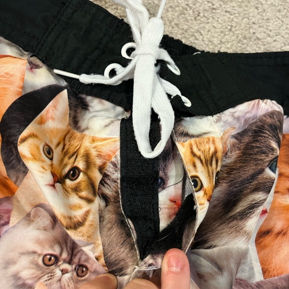 Bio World Cat Print Swim Shorts - Picture 4 of 7